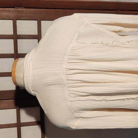 Free People All About The Feels White Oversized Top Sz S - Picture 6 of 10